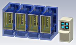 TetraTek Modular Burn-in Temperature Cycling Chamber Array.